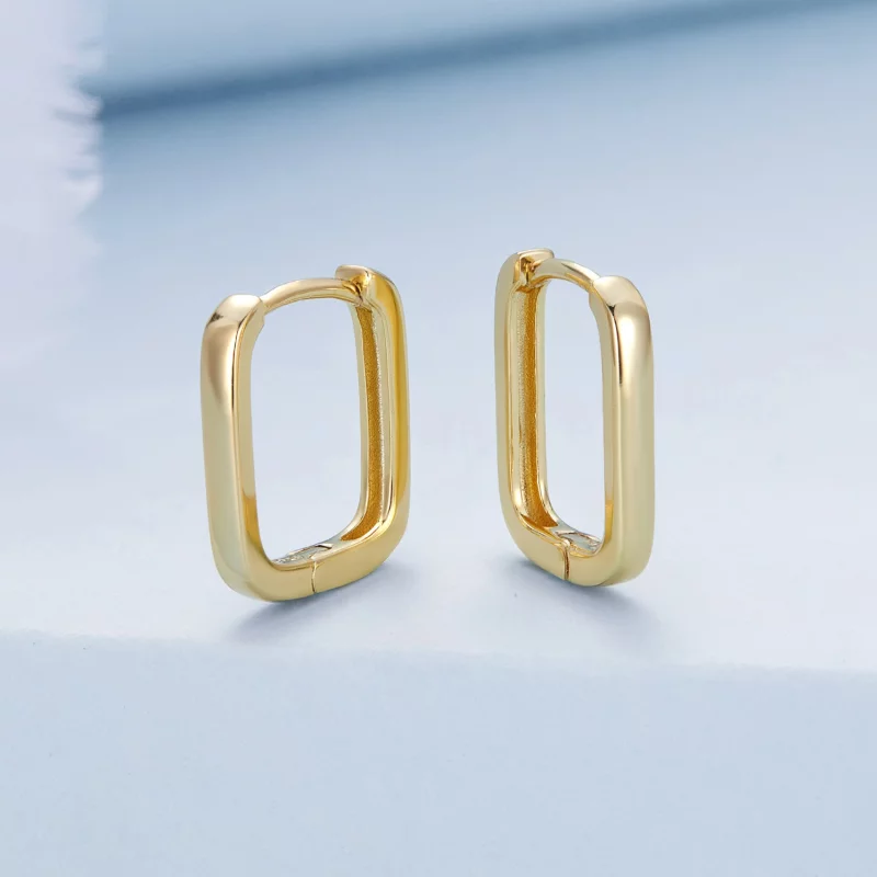 (image pour) Boucles d'oreilles à créoles de style Pandora - BSE478-B - Afficher 8