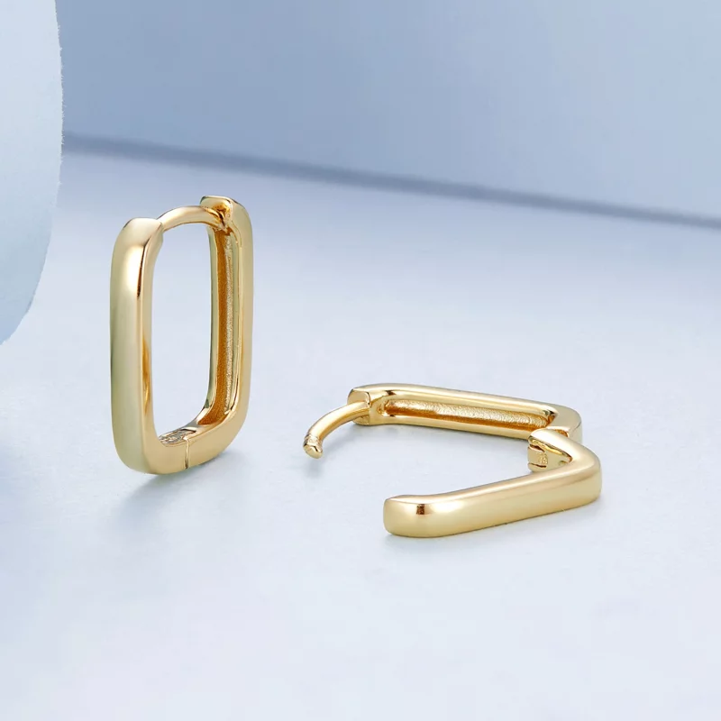 (image pour) Boucles d'oreilles à créoles de style Pandora - BSE478-B - Afficher 9