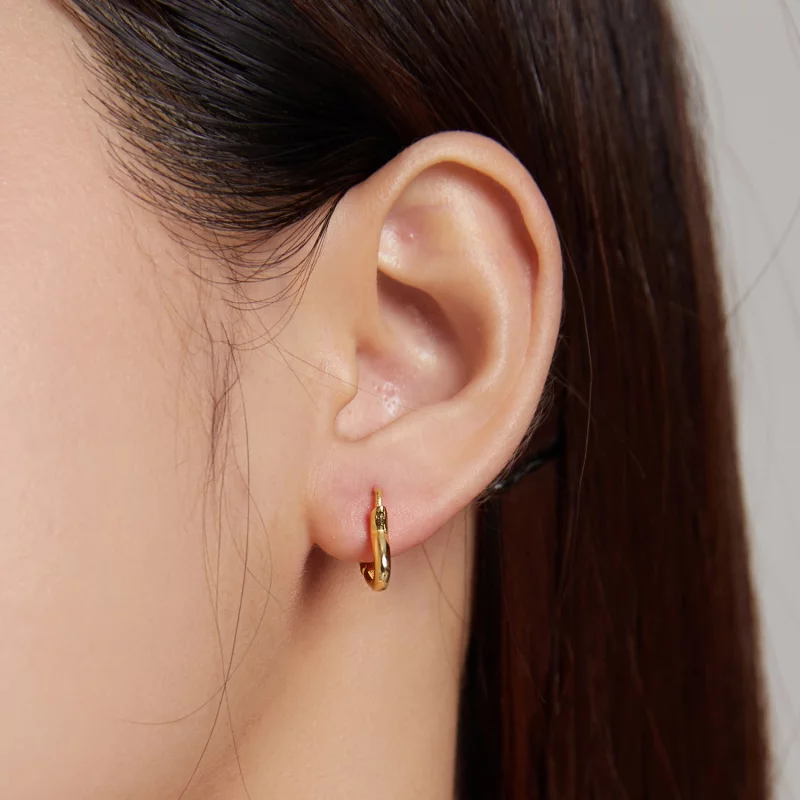 (image pour) Boucles d'oreilles créoles en métal de style Pandora avec cœur - SCE1174-B - Afficher 6