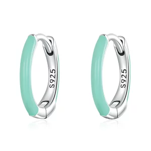 (image pour) Boucles d'oreilles à double cercle de style Pandora - SCE1454