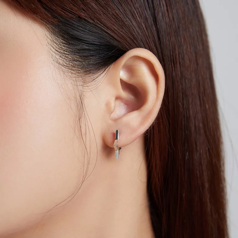 (image pour) Boucles d'oreilles en forme d'étoile style Pandora - SCE1136 - Afficher 7