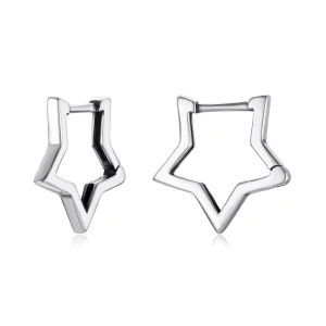 (image pour) Boucles d'oreilles en forme d'étoile style Pandora - SCE1136