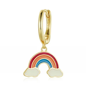 (image pour) Boucles d'oreilles Pandora Style Pop Rainbow Hoop - SCE1238