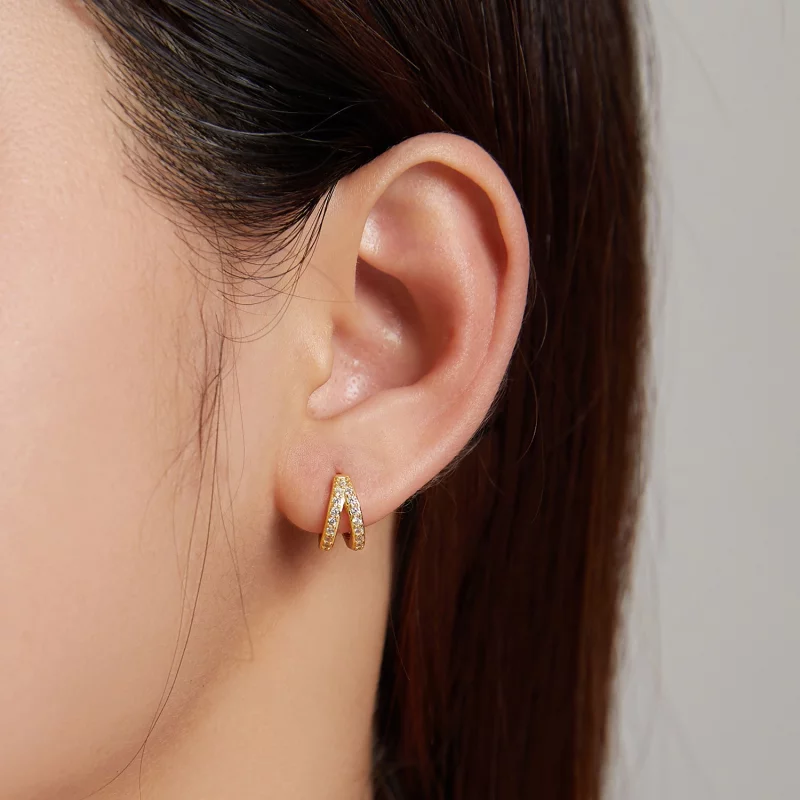 (image pour) Boucles d'oreilles pendantes de style Pandora pour femme moderne - SCE1187-B - Afficher 4