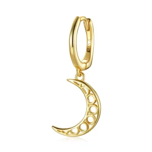 (image pour) Style Pandora Minimalisme - Boucles d'oreilles en croissant - SCE1191