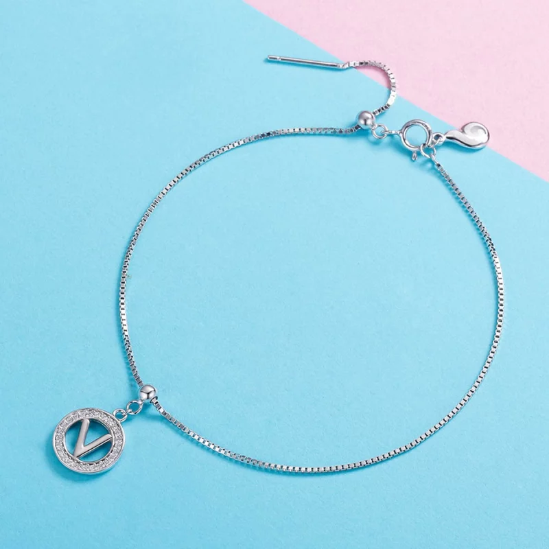 (image pour) Pandora Style Me Wish Letter-V Dangle - BSP001-V - Afficher 2