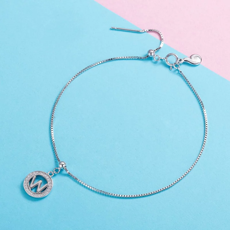 (image pour) Pandora Style Me Wish Letter-W Dangle - BSP001-W - Afficher 2