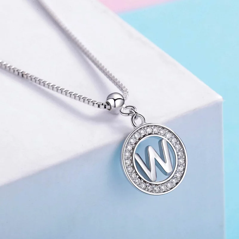 (image pour) Pandora Style Me Wish Letter-W Dangle - BSP001-W - Afficher 4