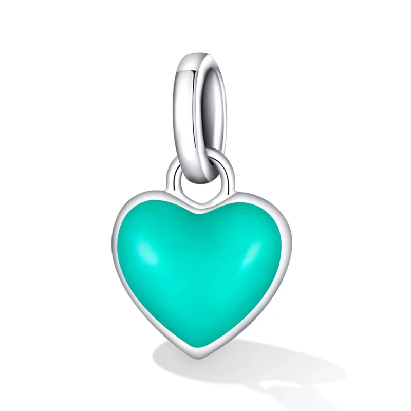 (image pour) Pendentif Love Dangle Style Pandora en vert lac - SCP063-TQ - Afficher 2