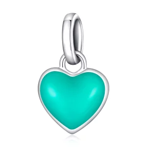 (image pour) Pendentif Love Dangle Style Pandora en vert lac - SCP063-TQ