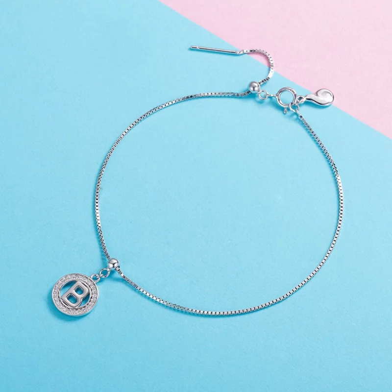 (image pour) Pendentif Pandora Style Me Wish Letter-B Dangle - BSP001-B - Afficher 2