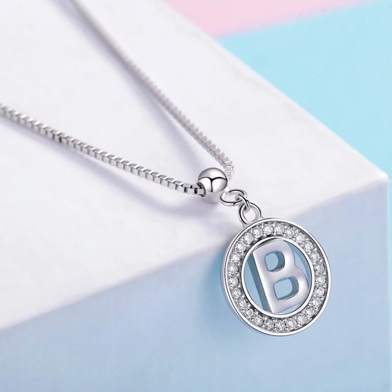 (image pour) Pendentif Pandora Style Me Wish Letter-B Dangle - BSP001-B - Afficher 4