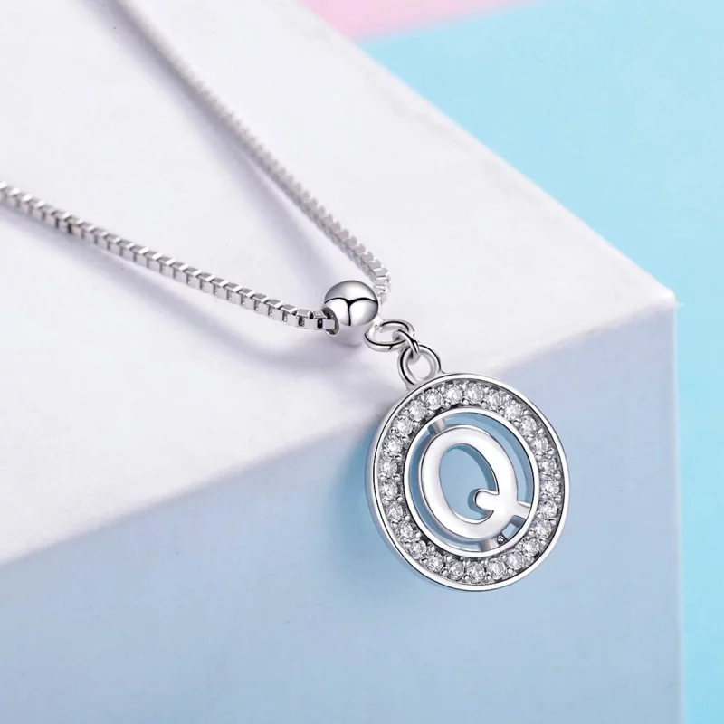 (image pour) Pendentif Pandora Style Me Wish Letter-Q Dangle - BSP001-Q - Afficher 4