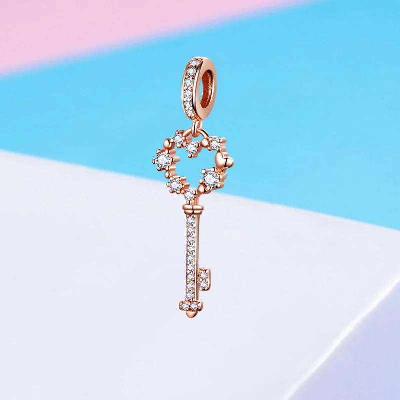 (image pour) Bracelet Jonc Style PANDORA Clé brillante chanceuse - SCC1122 - Afficher 6