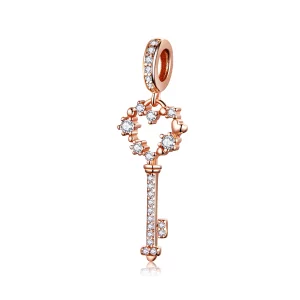 (image pour) Bracelet Jonc Style PANDORA Clé brillante chanceuse - SCC1122