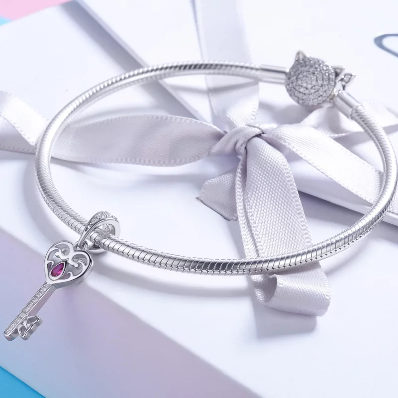 (image pour) Bracelet Jonc Style PANDORA La clé du bonheur - SCC791 - Afficher 4