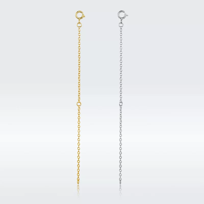 (image pour) Chaîne d'extension de collier de style Pandora - Chaîne d'extension SCA015-10B - Afficher 5