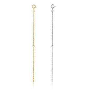 (image pour) Chaîne d'extension de collier de style Pandora - Chaîne d'extension SCA015-10B