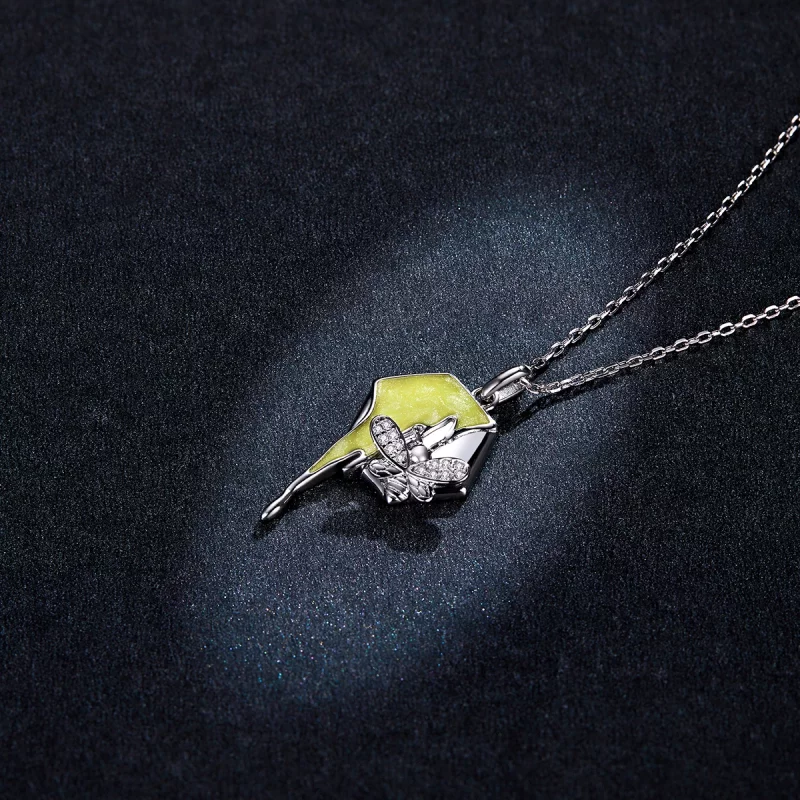 (image pour) Collier brillant style Pandora avec motif de ruche - BSN213 - Afficher 5