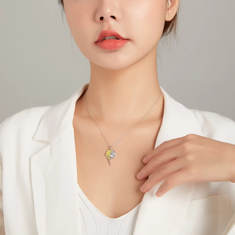 (image pour) Collier brillant style Pandora avec motif de ruche - BSN213 - Afficher 7