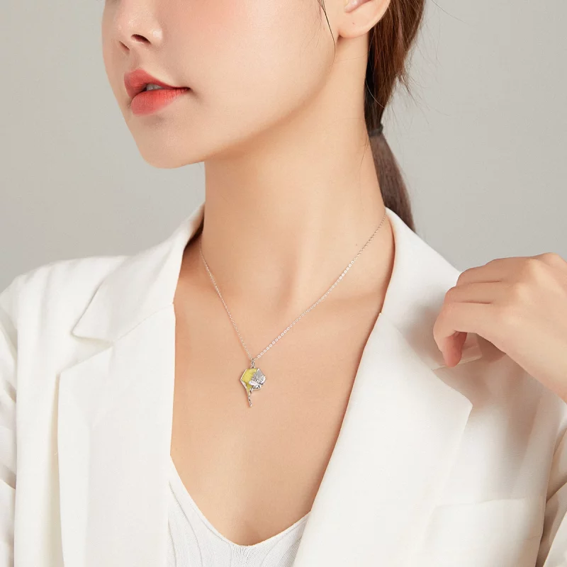 (image pour) Collier brillant style Pandora avec motif de ruche - BSN213 - Afficher 9