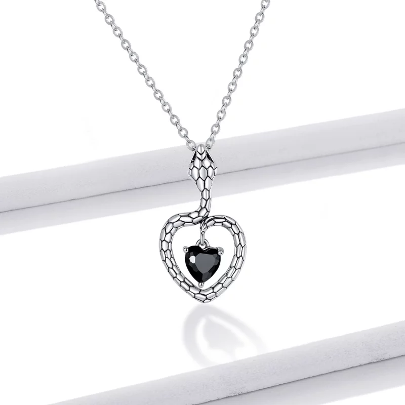 (image pour) Collier créatif style Pandora en forme de serpent - BSN233 - Afficher 2