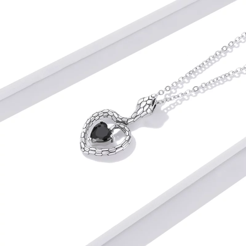 (image pour) Collier créatif style Pandora en forme de serpent - BSN233 - Afficher 3
