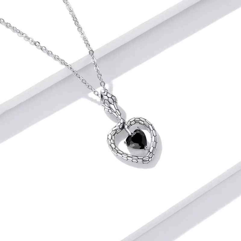 (image pour) Collier créatif style Pandora en forme de serpent - BSN233 - Afficher 4