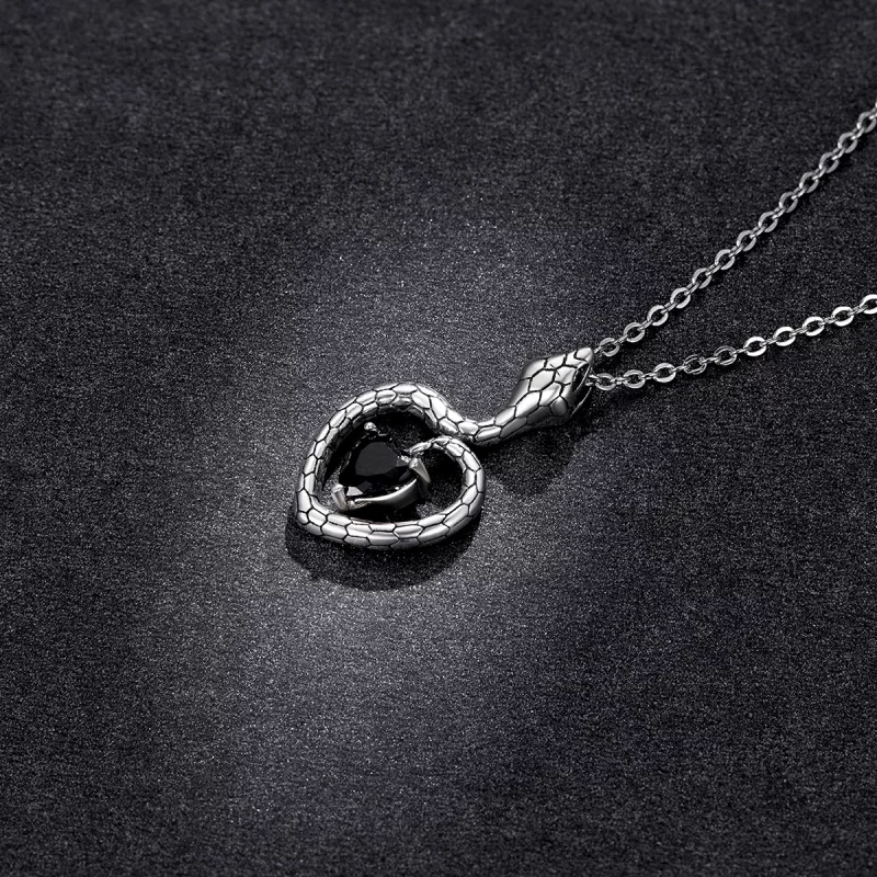 (image pour) Collier créatif style Pandora en forme de serpent - BSN233 - Afficher 6