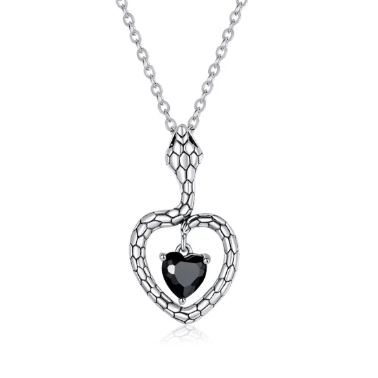 (image pour) Collier créatif style Pandora en forme de serpent - BSN233