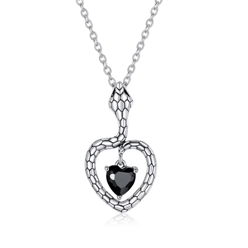 (image pour) Collier créatif style Pandora en forme de serpent - BSN233