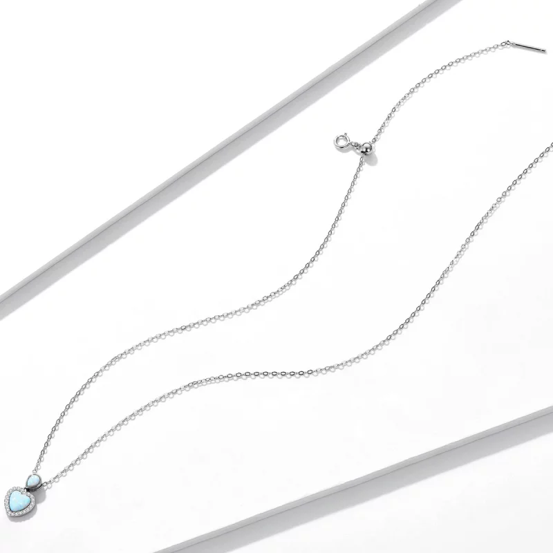 (image pour) Collier d'amour en opale de style Pandora - BSN243 - Afficher 4