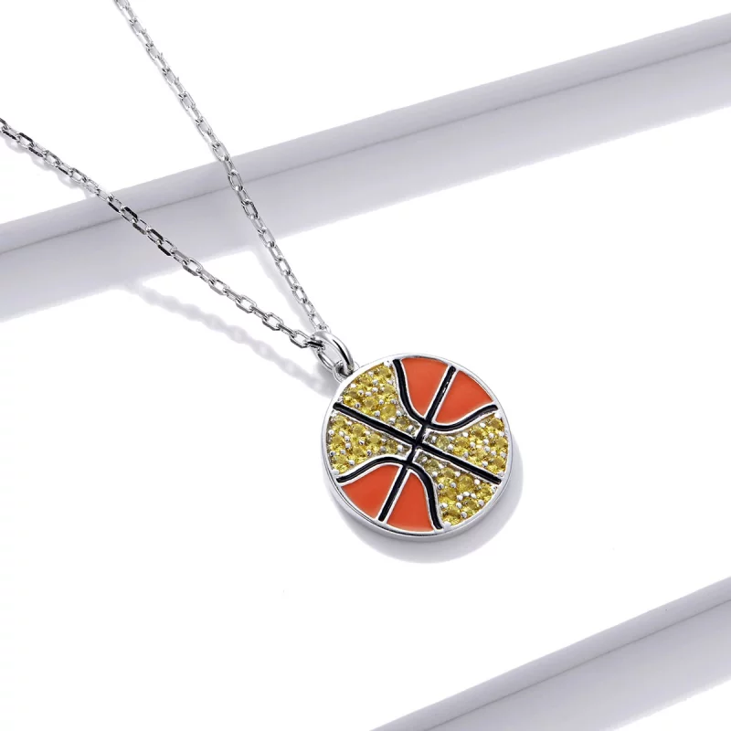 (image pour) Collier de basketball dynamique de style Pandora - BSN203 - Afficher 2