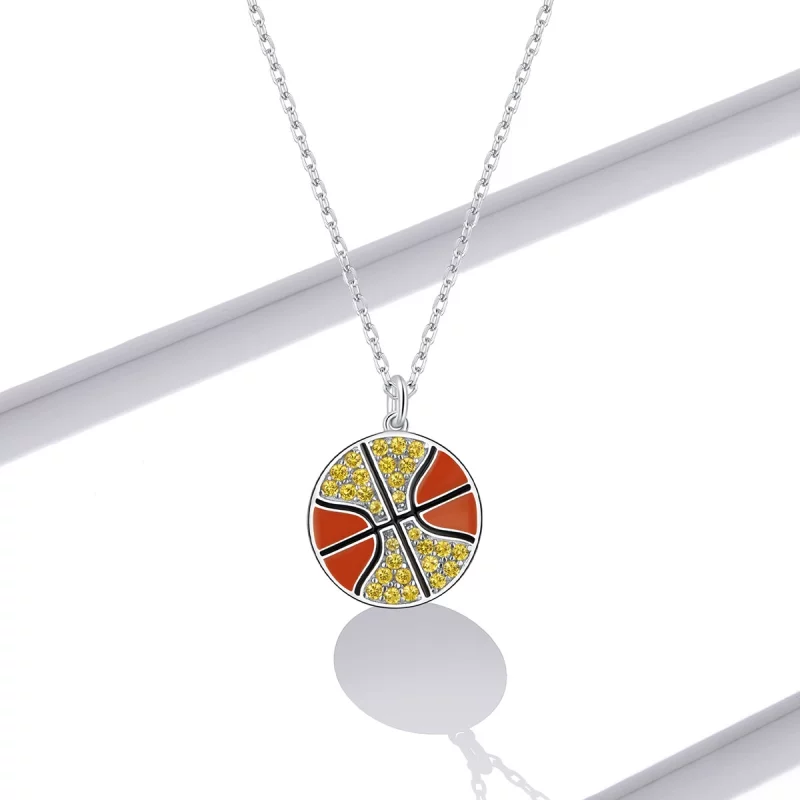 (image pour) Collier de basketball dynamique de style Pandora - BSN203 - Afficher 5