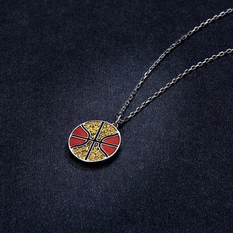 (image pour) Collier de basketball dynamique de style Pandora - BSN203 - Afficher 6