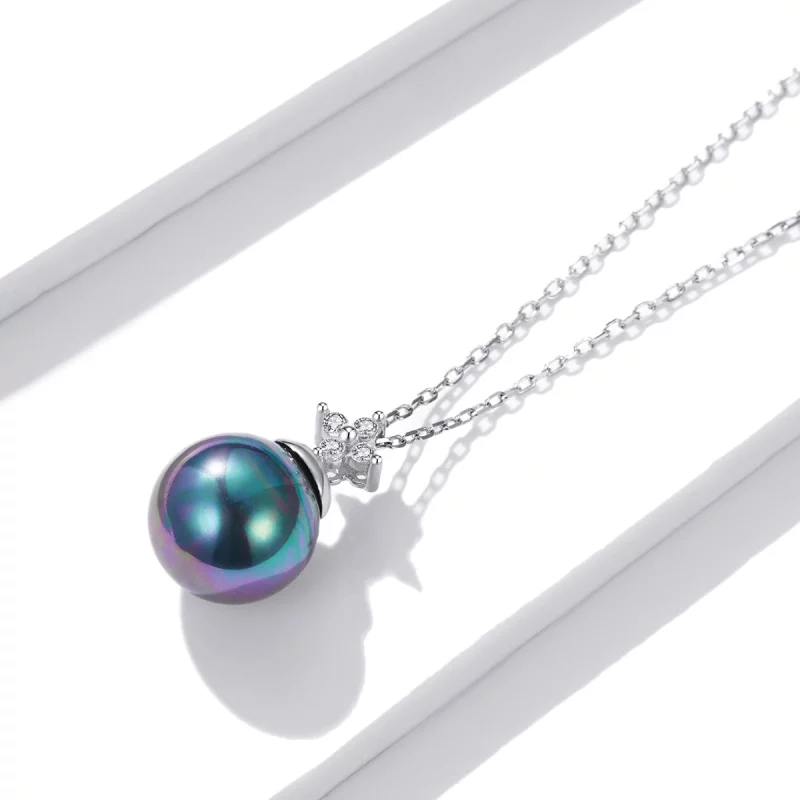 (image pour) Collier de perles brillantes de style Pandora - BSN226 - Afficher 4