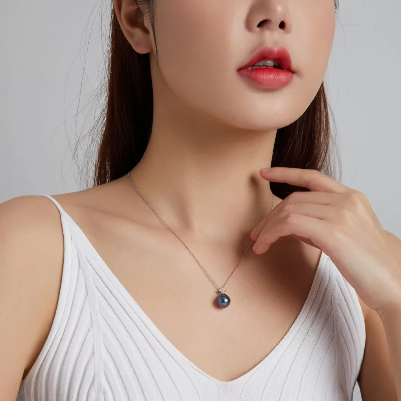 (image pour) Collier de perles brillantes de style Pandora - BSN226 - Afficher 7