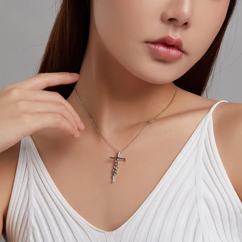 (image pour) Collier de style Pandora Foi de la Croix - BSN231 - Afficher 8