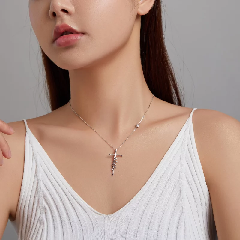 (image pour) Collier de style Pandora Foi de la Croix - BSN231 - Afficher 9