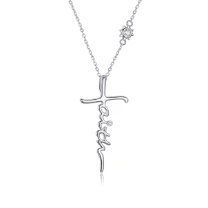 (image pour) Collier de style Pandora Foi de la Croix - BSN231