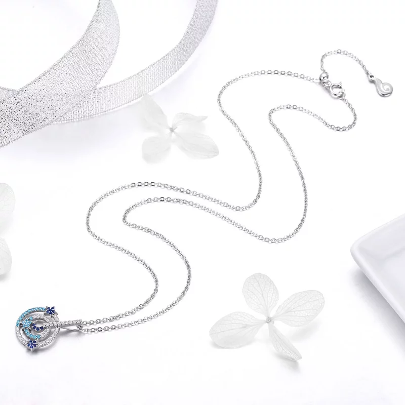 (image pour) Collier à la mode Pandora avec trace de météore - BSN041 - Afficher 6