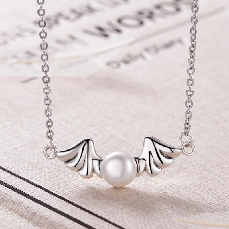 (image pour) Collier Pandora Style avec des ailes d'ange - VSN021 - Afficher 3