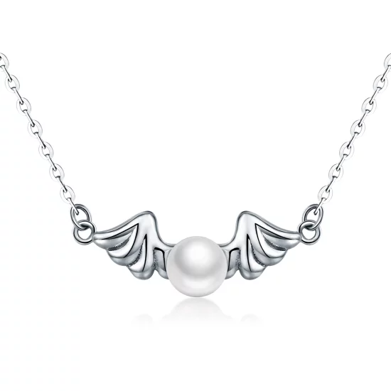 (image pour) Collier Pandora Style avec des ailes d'ange - VSN021
