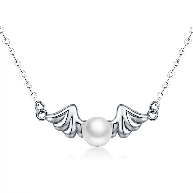 (image pour) Collier Pandora Style avec des ailes d'ange - VSN021