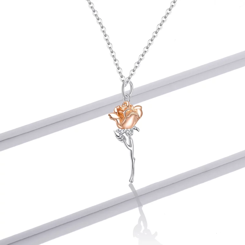 (image pour) Collier Pandora Style Gracieux Rose - BSN190 - Afficher 6