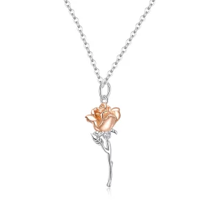(image pour) Collier Pandora Style Gracieux Rose - BSN190