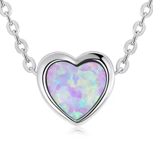 (image pour) Collier Pandora Style Opal Love - SCN471