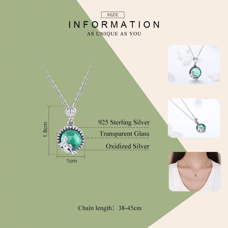 (image pour) Collier Style PANDORA Amour de sirène - SCN262 - Afficher 3