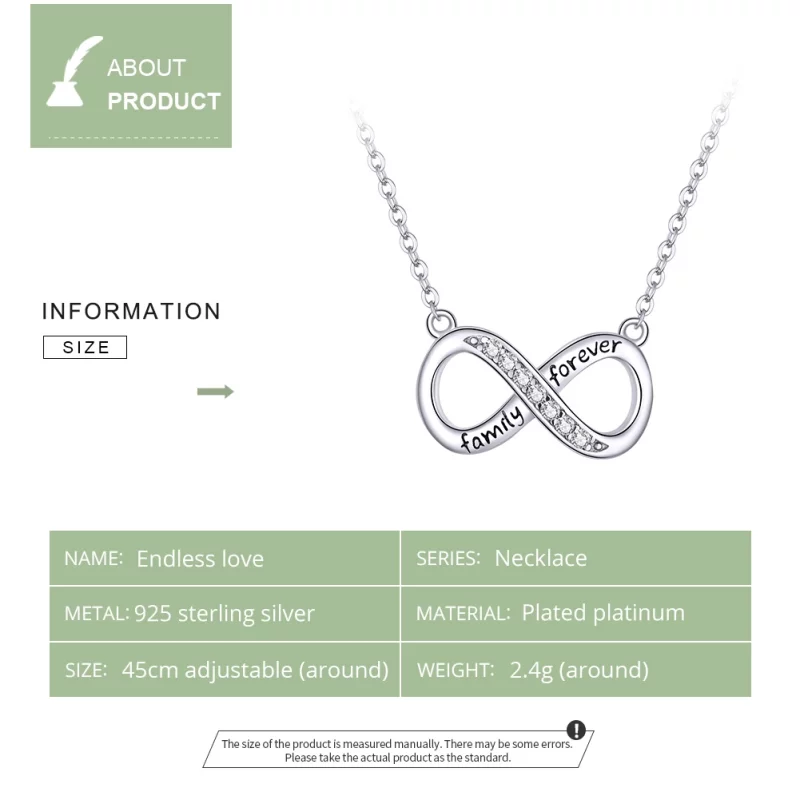 (image pour) Collier Style PANDORA Amour illimité - SCN352 - Afficher 3