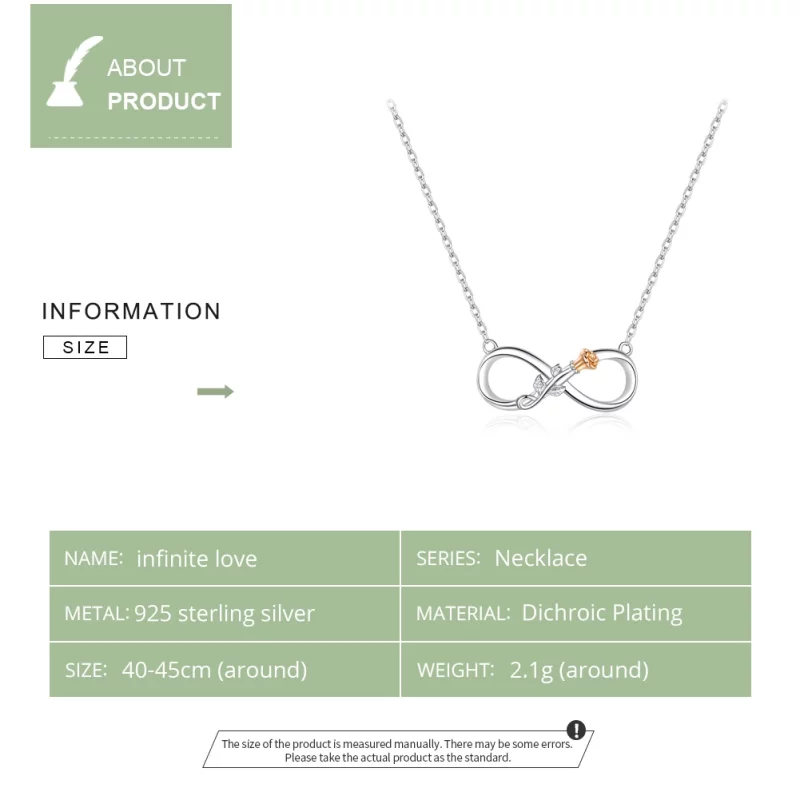 (image pour) Collier Style PANDORA Amour infini - SCN371 - Afficher 3